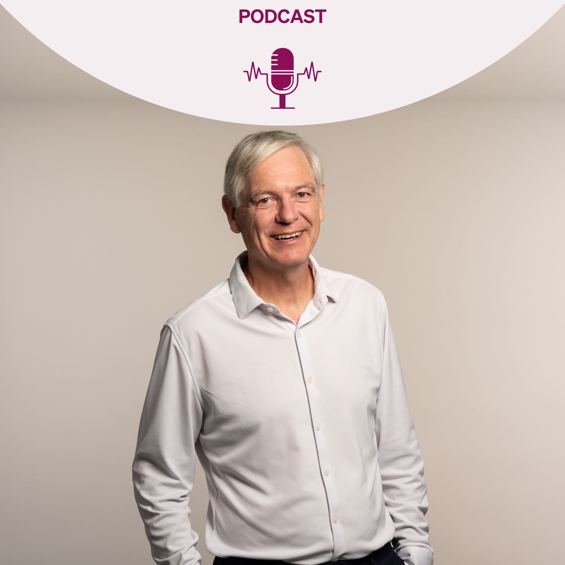 Podcast-Cover "Get happy" mit Dr. Wolfgang Brysch